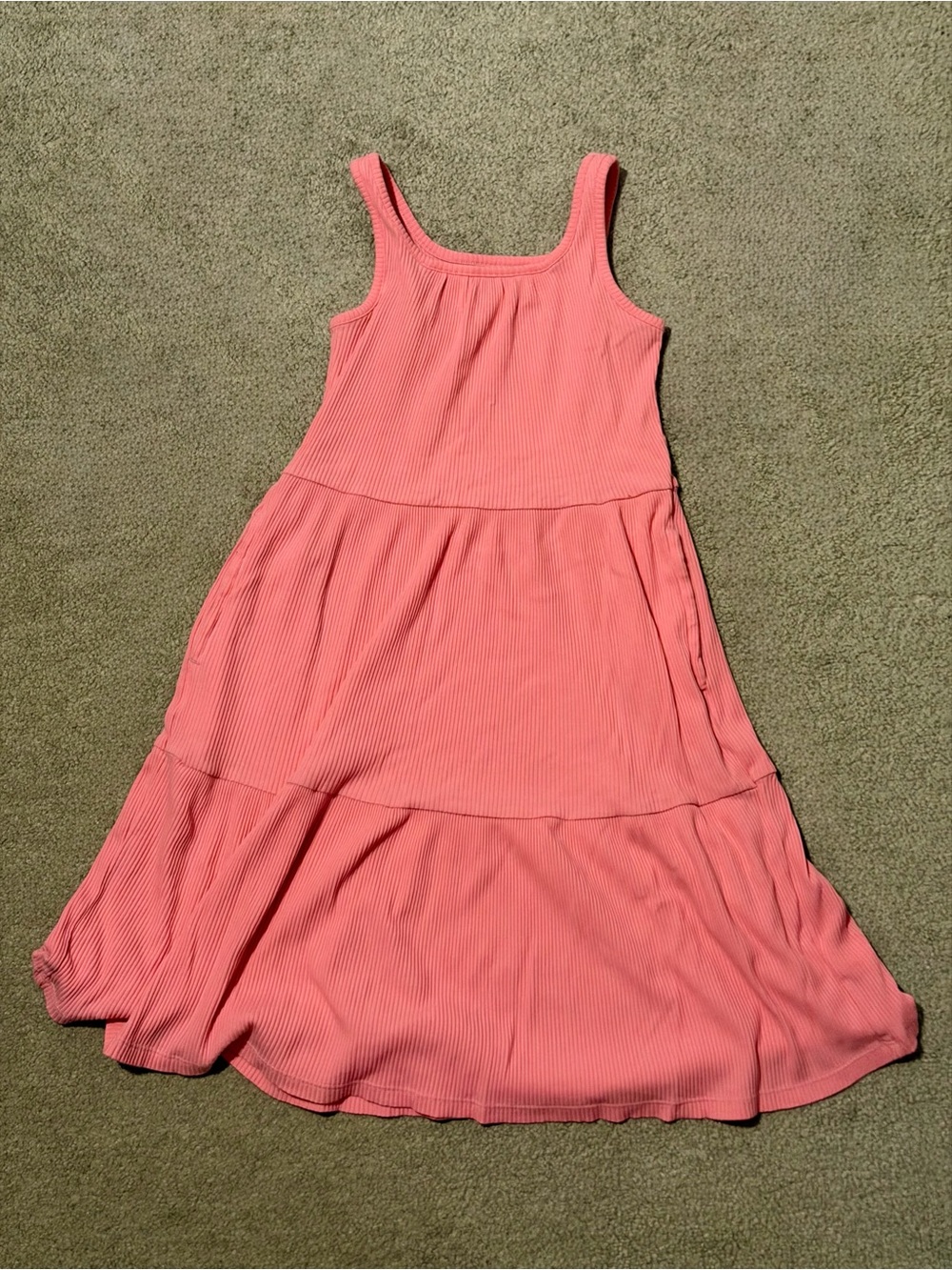 Girls' Old Navy Pink Tiered Tank Dress - L(10/12)